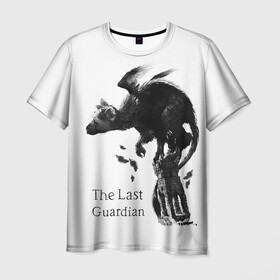 Мужская футболка 3D с принтом the last guardian в Белгороде, 100% полиэфир | прямой крой, круглый вырез горловины, длина до линии бедер | Тематика изображения на принте: game | the last guardian | игра | компьютерная игра | последний хранитель