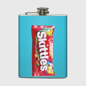 Фляга с принтом Skittles original в Белгороде, металлический корпус | емкость 0,22 л, размер 125 х 94 мм. Виниловая наклейка запечатывается полностью | original | skitls | skittles | оригинальные | ориджнл | скитлс | упаковка