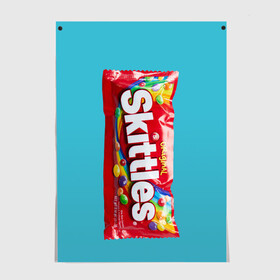 Постер с принтом Skittles original в Белгороде, 100% бумага
 | бумага, плотность 150 мг. Матовая, но за счет высокого коэффициента гладкости имеет небольшой блеск и дает на свету блики, но в отличии от глянцевой бумаги не покрыта лаком | Тематика изображения на принте: original | skitls | skittles | оригинальные | ориджнл | скитлс | упаковка