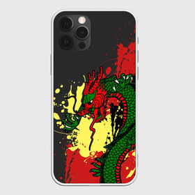 Чехол для iPhone 12 Pro Max с принтом Chinese dragon в Белгороде, Силикон |  | dragon | брызги | китайский дракон | монстр | ящерица