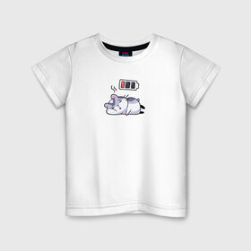 Детская футболка хлопок с принтом Хомячок в Белгороде, 100% хлопок | круглый вырез горловины, полуприлегающий силуэт, длина до линии бедер | батарейка | заряд | зарядка | мышка | мышонок | садится батарея | стикеры | хомяк | хомячки