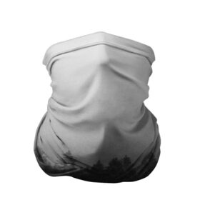 Бандана-труба 3D с принтом Туманный лес в Белгороде, 100% полиэстер, ткань с особыми свойствами — Activecool | плотность 150‒180 г/м2; хорошо тянется, но сохраняет форму | tegunvteg | деревья | лес | листья | природа | темный лес | туман | туманный лес