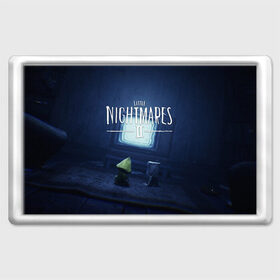 Магнит 45*70 с принтом LITTLE NIGHTMARES | ЛИТЛ НАЙТМ в Белгороде, Пластик | Размер: 78*52 мм; Размер печати: 70*45 | kid | little nightmares | little nightmares 2 | six | yellow | жёлтый | игры | комиксы | литл найтмерс | шестая