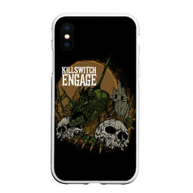 Чехол для iPhone XS Max матовый с принтом Killswitch Engage в Белгороде, Силикон | Область печати: задняя сторона чехла, без боковых панелей | killswitch engage | metal | metalcore | rock | skull | метал | рок | танк | череп