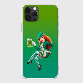 Чехол для iPhone 12 Pro Max с принтом девушка вечеринка на Патрика в Белгороде, Силикон |  | Тематика изображения на принте: 17 марта | вечеринка | девушка | день святого патрика | зеленый | зеленый костюм | ирландия | клевер | костюм | кружка | лепрекон | модель | монеты | рисунок | традиции | эль