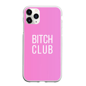 Чехол для iPhone 11 Pro Max матовый с принтом Bitch club в Белгороде, Силикон |  | club | pink | клубб бичб пляжб серфинг | розовый