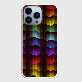 Чехол для iPhone 13 Pro с принтом Радуга в Белгороде,  |  | волны | настроение | радуга | радужное | текстура