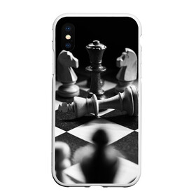 Чехол для iPhone XS Max матовый с принтом Шахматы в Белгороде, Силикон | Область печати: задняя сторона чехла, без боковых панелей | Тематика изображения на принте: доска | игра | игровая | игры | конь | короли | король | ладья | логика | настольная | настольные | пешка | пешки | спорт | туча | ферзь | шахматный | шахматы