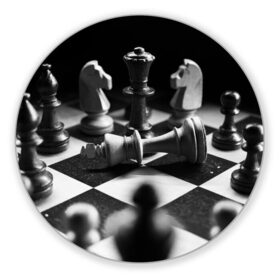 Коврик для мышки круглый с принтом Шахматы в Белгороде, резина и полиэстер | круглая форма, изображение наносится на всю лицевую часть | доска | игра | игровая | игры | конь | короли | король | ладья | логика | настольная | настольные | пешка | пешки | спорт | туча | ферзь | шахматный | шахматы