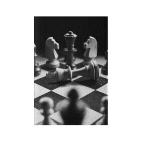 Обложка для паспорта матовая кожа с принтом Шахматы в Белгороде, натуральная матовая кожа | размер 19,3 х 13,7 см; прозрачные пластиковые крепления | Тематика изображения на принте: доска | игра | игровая | игры | конь | короли | король | ладья | логика | настольная | настольные | пешка | пешки | спорт | туча | ферзь | шахматный | шахматы