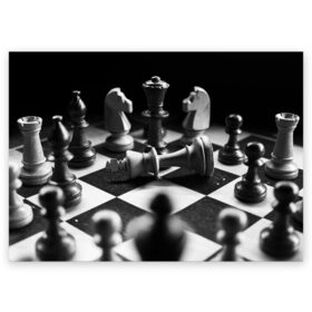 Поздравительная открытка с принтом Шахматы в Белгороде, 100% бумага | плотность бумаги 280 г/м2, матовая, на обратной стороне линовка и место для марки
 | доска | игра | игровая | игры | конь | короли | король | ладья | логика | настольная | настольные | пешка | пешки | спорт | туча | ферзь | шахматный | шахматы
