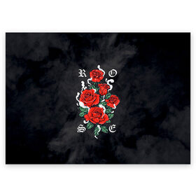 Поздравительная открытка с принтом РОЗЫ | ROSES SMOKE в Белгороде, 100% бумага | плотность бумаги 280 г/м2, матовая, на обратной стороне линовка и место для марки
 | chery | flowers | japan | roses | sakura | вишня | растения | розы | ромашка | сакура | тюльпаны | цветы | цветы сакуры | япония