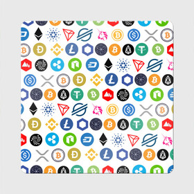 Магнит виниловый Квадрат с принтом BITCOIN PATTERN | БИТКОИН(Z) в Белгороде, полимерный материал с магнитным слоем | размер 9*9 см, закругленные углы | Тематика изображения на принте: binance coin | bitcoin | blockchain | btc | cardano | crypto | ethereum | polkadot | tether | xrp | биткоин | блокчейн | валюта | деньги | криптовалюта | майнер | майнинг | паттерн | цифровая валюта | цифровое золото | эфир