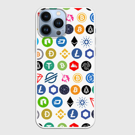 Чехол для iPhone 13 Pro Max с принтом BITCOIN PATTERN | БИТКОИН(Z) в Белгороде,  |  | Тематика изображения на принте: binance coin | bitcoin | blockchain | btc | cardano | crypto | ethereum | polkadot | tether | xrp | биткоин | блокчейн | валюта | деньги | криптовалюта | майнер | майнинг | паттерн | цифровая валюта | цифровое золото | эфир