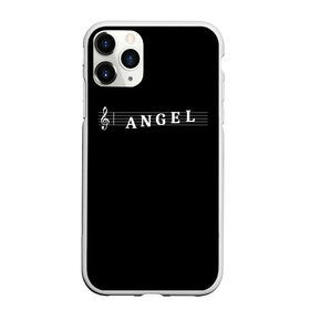 Чехол для iPhone 11 Pro матовый с принтом Angel в Белгороде, Силикон |  | angel | clef | instrument | music | musical | notation | note | notes | tablature | treble | ангел | грамота | инструмент | ключ | музыка | музыкальный | нота | нотная | ноты | скрипичный | табулатура