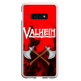 Чехол для Samsung S10E с принтом VALHEIM в Белгороде, Силикон | Область печати: задняя сторона чехла, без боковых панелей | coffee stain | valheim | vikings | вальхайм | вальхеим | вальхейм. | викинги | выживание | гарпун бездны | мечи