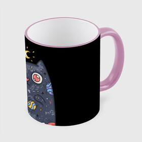 Кружка с полной запечаткой с принтом КОСМИЧЕСКИЙ КОТ в Белгороде, керамика | ёмкость 330 мл | артемис | астероиды | вселенная | галактика | диана | звезды | кометы | космос | кот | котенок | котик | луна | месяц | ночь | планеты | сейлор мун | туманность | черная кошка