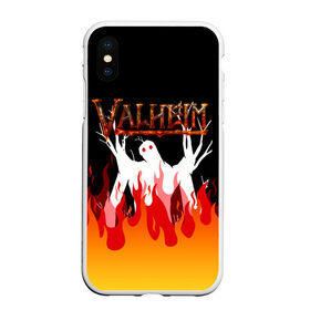 Чехол для iPhone XS Max матовый с принтом VALHEIM в Белгороде, Силикон | Область печати: задняя сторона чехла, без боковых панелей | coffee stain | valheim | vikings | вальхайм | вальхеим | вальхейм. | викинги | выживание | гарпун бездны | мечи