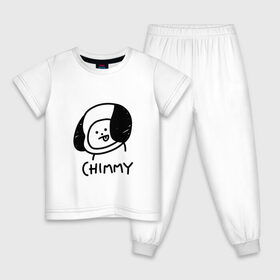 Детская пижама хлопок с принтом ЧИММИ CHIMMY в Белгороде, 100% хлопок |  брюки и футболка прямого кроя, без карманов, на брюках мягкая резинка на поясе и по низу штанин
 | army | bangtan boys | bt21 | bts | bts stickers | chimmy | cooky | k pop | koya | mang | monster | rap monster | rapmon | rj | rm | shooky | tata | van | бтс | ви | джей хоуп | джонгук | кейпоп | реп монстр | стикеры bts | сюга | чимин | чин