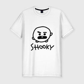 Мужская футболка хлопок Slim с принтом SHOOKY | BTS в Белгороде, 92% хлопок, 8% лайкра | приталенный силуэт, круглый вырез ворота, длина до линии бедра, короткий рукав | army | bangtan boys | bt21 | bts | bts stickers | chimmy | cooky | k pop | koya | mang | monster | rap monster | rapmon | rj | rm | shooky | tata | van | бтс | ви | джей хоуп | джонгук | кейпоп | реп монстр | стикеры bts | сюга | чимин | чин