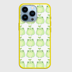 Чехол для iPhone 13 Pro с принтом лягушки росточки в Белгороде,  |  | животные | клубника | лягушка | милота | природа | росток