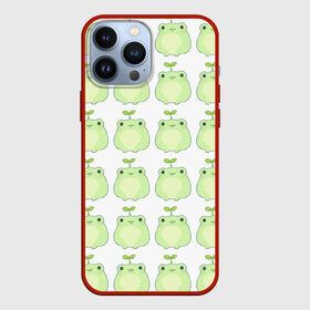 Чехол для iPhone 13 Pro Max с принтом лягушки росточки в Белгороде,  |  | животные | клубника | лягушка | милота | природа | росток
