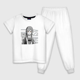 Детская пижама хлопок с принтом Асуна Юки в Белгороде, 100% хлопок |  брюки и футболка прямого кроя, без карманов, на брюках мягкая резинка на поясе и по низу штанин
 | asuna | sao | sword art online | yuki | yuuki | асуна | мастера меча онлайн | юки