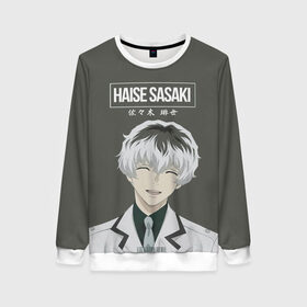 Женский свитшот 3D с принтом HAISE SASAKE Tokyo Ghoul в Белгороде, 100% полиэстер с мягким внутренним слоем | круглый вырез горловины, мягкая резинка на манжетах и поясе, свободная посадка по фигуре | anime | kaneki ken | tokyo ghoul | tokyo ghoul: re | аниме | анимэ | гули | джузо сузуя | канеки кен | кузен йошимура | наки | нишики нишио | ре | ренджи йомо | ризе камиширо | токийский гуль | тоука киришима | ута