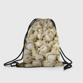Рюкзак-мешок 3D с принтом Пельмени в Белгороде, 100% полиэстер | плотность ткани — 200 г/м2, размер — 35 х 45 см; лямки — толстые шнурки, застежка на шнуровке, без карманов и подкладки | вареники | обои пельмени | пельмендосы | пельмени | пельмень | пельмешки