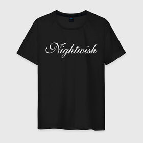 Мужская футболка хлопок с принтом Nightwish Logo / Найтвиш (Z) в Белгороде, 100% хлопок | прямой крой, круглый вырез горловины, длина до линии бедер, слегка спущенное плечо. | Тематика изображения на принте: music | night wish | nightwish | nuclear blast | rock | spinefarm | лого | музыка | найт виш | найтвиш | рок | симфоник метал | тарья турунен | флор янсен