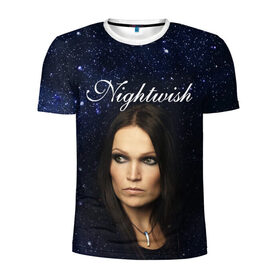 Мужская футболка 3D спортивная с принтом Nightwish | Tarja Turunen (Z) в Белгороде, 100% полиэстер с улучшенными характеристиками | приталенный силуэт, круглая горловина, широкие плечи, сужается к линии бедра | music | nightwish | nuclear blast | rock | spinefarm | tarja turunen | лого | музыка | найтвиш | рок | симфоник метал | тарья турунен | флор янсен