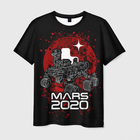 Мужская футболка 3D с принтом МАРС 2020, Perseverance в Белгороде, 100% полиэфир | прямой крой, круглый вырез горловины, длина до линии бедер | Тематика изображения на принте: mars 2020 | nasa | perseverance | космос | марс | марс 2020 | марсоход | персеверенс