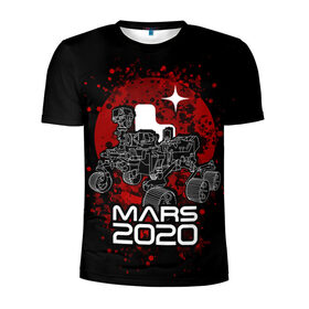 Мужская футболка 3D спортивная с принтом МАРС 2020, Perseverance в Белгороде, 100% полиэстер с улучшенными характеристиками | приталенный силуэт, круглая горловина, широкие плечи, сужается к линии бедра | mars 2020 | nasa | perseverance | космос | марс | марс 2020 | марсоход | персеверенс