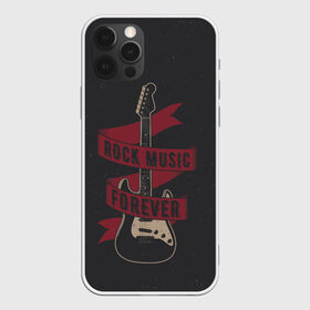 Чехол для iPhone 12 Pro Max с принтом РОК НАВСЕГДА! в Белгороде, Силикон |  | Тематика изображения на принте: rock forever | гитара | рок | рок музыка | рок навсегда