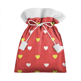 Подарочный 3D мешок с принтом Сердечки на красном паттерн в Белгороде, 100% полиэстер | Размер: 29*39 см | Тематика изображения на принте: background | design | fabric | heart | love | pattern | red | romance | romantic | seamless | valentine | красный | любовь | рисунок | романтика | сердце | узор