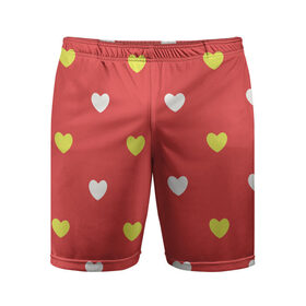 Мужские шорты спортивные с принтом Сердечки на красном паттерн в Белгороде,  |  | background | design | fabric | heart | love | pattern | red | romance | romantic | seamless | valentine | красный | любовь | рисунок | романтика | сердце | узор