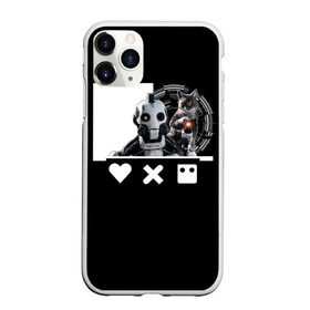 Чехол для iPhone 11 Pro матовый с принтом Андроид XBOT 4000 в Белгороде, Силикон |  | андроид | белочерный | белый | знак | кот | котик | кошка | любовь | механизм | робот | роботы | черный