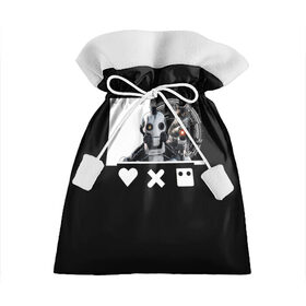 Подарочный 3D мешок с принтом Андроид XBOT 4000 в Белгороде, 100% полиэстер | Размер: 29*39 см | андроид | белочерный | белый | знак | кот | котик | кошка | любовь | механизм | робот | роботы | черный
