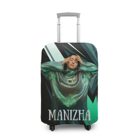 Чехол для чемодана 3D с принтом Манижа Manizha в Белгороде, 86% полиэфир, 14% спандекс | двустороннее нанесение принта, прорези для ручек и колес | manizha | далеровна | душанбе | евровидение | евровидение 2021 | манижа | певица | таджикистан | хамраева