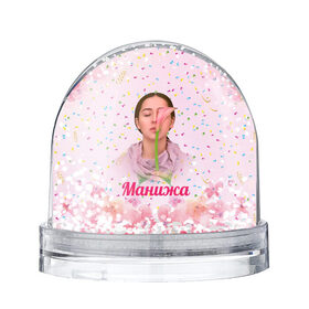 Снежный шар с принтом Манижа Manizha в Белгороде, Пластик | Изображение внутри шара печатается на глянцевой фотобумаге с двух сторон | manizha | далеровна | душанбе | евровидение | евровидение 2021 | манижа | певица | таджикистан | хамраева