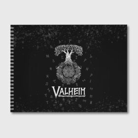 Альбом для рисования с принтом Valheim Руны Иггдрасиль в Белгороде, 100% бумага
 | матовая бумага, плотность 200 мг. | valheim | вальхейм | дерево | иггдрасиль | игдрасиль | игра | икдросиль | логотип игры | мировое древо | много рун | паттерн | руна | руны