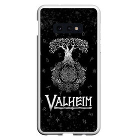 Чехол для Samsung S10E с принтом Valheim Руны Иггдрасиль в Белгороде, Силикон | Область печати: задняя сторона чехла, без боковых панелей | Тематика изображения на принте: valheim | вальхейм | дерево | иггдрасиль | игдрасиль | игра | икдросиль | логотип игры | мировое древо | много рун | паттерн | руна | руны