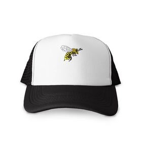 Кепка тракер с сеткой с принтом Пчела в Белгороде, трикотажное полотно; задняя часть — сетка | длинный козырек, универсальный размер, пластиковая застежка | Тематика изображения на принте: bee | honey | nature | spring | summer | wings | yellow | бабочки | весна | жало | животные | жук | звери | комар | крылья | лапки | лето | мед | муха | насекомое | оса | природа | пчела | пчелка | стрекоза | цветы | шершень |