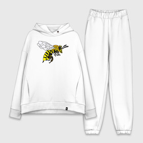 Женский костюм хлопок Oversize с принтом Пчела в Белгороде,  |  | bee | honey | nature | spring | summer | wings | yellow | бабочки | весна | жало | животные | жук | звери | комар | крылья | лапки | лето | мед | муха | насекомое | оса | природа | пчела | пчелка | стрекоза | цветы | шершень |