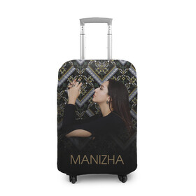 Чехол для чемодана 3D с принтом Манижа  Manizha в Белгороде, 86% полиэфир, 14% спандекс | двустороннее нанесение принта, прорези для ручек и колес | manizha | далеровна | душанбе | евровидение | евровидение 2021 | манижа | певица | таджикистан | хамраева