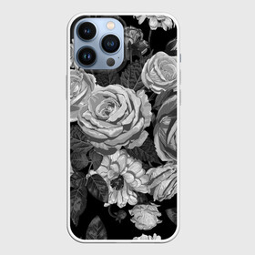 Чехол для iPhone 13 Pro Max с принтом Розы в Белгороде,  |  | flowers | герберы | контур | легкие | лилии | мягкие | роза | ромашка | тренд | цветы