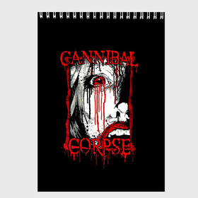 Скетчбук с принтом Cannibal Corpse | 2 в Белгороде, 100% бумага
 | 48 листов, плотность листов — 100 г/м2, плотность картонной обложки — 250 г/м2. Листы скреплены сверху удобной пружинной спиралью | band | cannibal corpse | metal | music | rock | атрибутика | группа | метал | музыка | рок