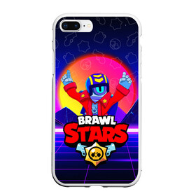 Чехол для iPhone 7Plus/8 Plus матовый с принтом BRAWL STARS STU в Белгороде, Силикон | Область печати: задняя сторона чехла, без боковых панелей | brawl stars | skin | stu | бравл старс | бравлеры | персонаж | приватный сервер | робот. | скин | сту