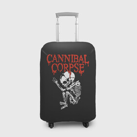 Чехол для чемодана 3D с принтом Cannibal Corpse в Белгороде, 86% полиэфир, 14% спандекс | двустороннее нанесение принта, прорези для ручек и колес | cannibal corpse | kreator | slayer | sodom | анархия | блэк метал | гаражный рок | гитара | гранж | дэт метал | металл | панк рок | рок музыка | рок н ролл | рокер | треш метал | труп каннибал | тяжелый рок | хард рок