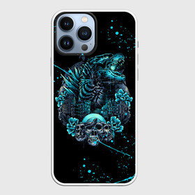 Чехол для iPhone 13 Pro Max с принтом GODZILLA | ГОДЗИЛЛА в Белгороде,  |  | comic con | godzilla | gojira | japan | logo | годзилла | знаки | иероглифы | лого | монстр | фильм | чудовище | япония